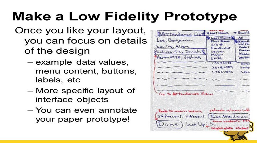 Why to Choose A Low Fidelity Prototype