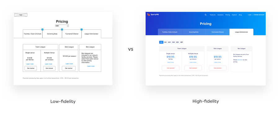 What Is the Difference Between High Fidelity and Low Fidelity Prototype