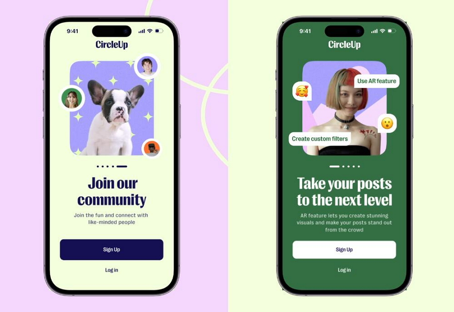 AR Social Network App Onboarding