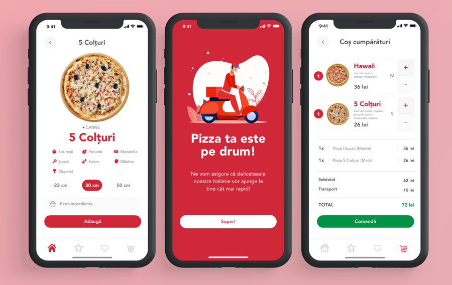 Food App Prototype Example