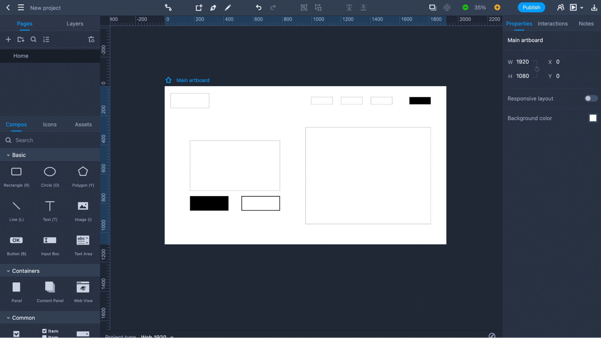 Creating a skeleton of our wireframe