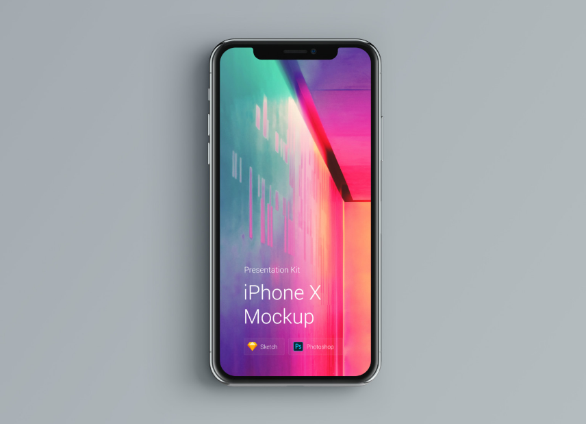 2. UPD. iPhone X Mockup Changeable Color